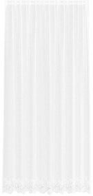 vidaXL Κουρτίνα Δαντέλας με κουρτίνες Floral Λευκό 200 x 260 εκ. Πολυεστέρας