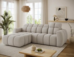 Γωνιακός καναπές Comfora-Κρεμ-Αριστερή