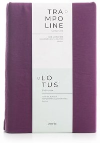 Microsilk Μονόχρωμο Πετροπλυμμένο Πανωσέντονο Lotus σε 3 Αποχρώσεις California King (274x270cm) Μελιτζανί