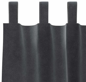 vidaXL Κουρτίνες με κουρτίνες 2 pcs Ανοιχτό γκρι 140 x 175 cm Βελούδο