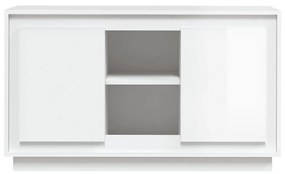 vidaXL Μπουφές Γυαλιστερό Λευκό 102x35x60 εκ. από Επεξεργασμένο Ξύλο