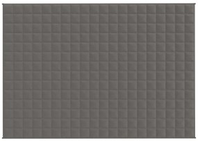vidaXL Κουβέρτα Βαρύτητας Γκρι 138 x 200 εκ. 10 κ. Υφασμάτινη