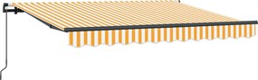 vidaXL Σκηνίτσα Αναδιπλούμενη Κίτρινο 250 x 200 cm ύφασμα