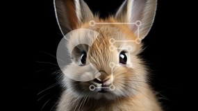 Σετ των 2 Intra Συλλεκτικό Ξύλινο Παζλ Plywood 4mm - Καφέ κουνέλι με μακριά αυτιά και αφράτη ουρά Σε Ξύλινο Κουτί - Διαστάσεις: 10x10 cm – 25 κομμάτια