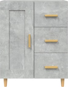 vidaXL Ντουλάπι Γκρι Σκυροδέματος 69,5x34x90 εκ. Επεξεργασμένο Ξύλο