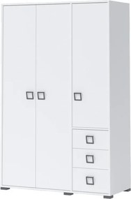 Γκαρνταρόμπα τρίφυλλη Riddle 3D3S-Λευκό