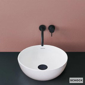 Schock Basic Mineralicast 60301 White Matt Ø40 - Επιτραπεζιος Μαρμαρινος Νιπτηρας