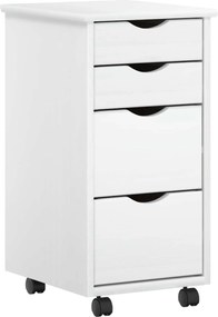 vidaXL Σετ Γραφείου και Κινητού Ντουλαπιού MOSS 2 pcs Λευκό