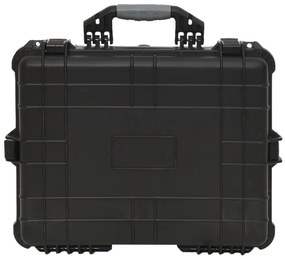 VidaXL Θήκη Πτήσης Φορητή Μαύρη 55 x 43 x 21 εκ. από Πολυπροπυλένιο