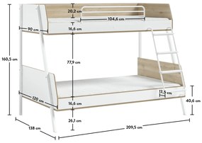 Παιδική κουκέτα Modera  MD-1403  Cilek (Δώρο 10% έκπτωση στα Στρώματα)