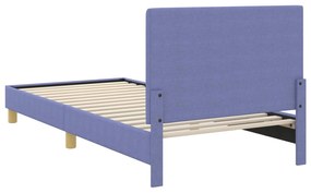 vidaXL Κρεβάτι Παιδικής Κρεβατοκάμαρας με Κεφαλάκι Μπλε τζην ύφασμα