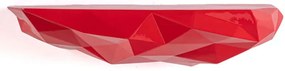 Ράφι Τοίχου Space Rock 11027 37,7x16,8x7,9cm Red Seletti