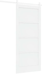 vidaXL Συρόμενη Πόρτα Χειροκίνητος Λευκό 86 x 198.5 cm