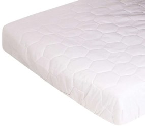 Κάλυμμα Στρώματος Καπιτονέ White DimCol Single 100x200cm 100% Cotton