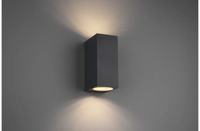 Απλίκα Σποτ Φωτιστικό Τοίχου 2xGU10 ΙΡ44 Up Down Roya Trio Lighting-204269242-Ανθρακί 204269242