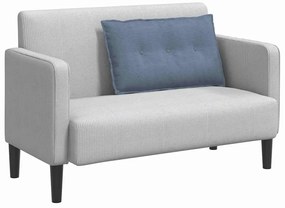 vidaXL Μαξιλάρι Πλάτης Μπλε 80 x 50 cm Υφασμάτινο Κορντουρά