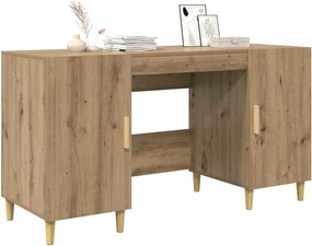 vidaXL Γραφείο Artisan Oak Επεξεργασμένο ξύλο 140 x 50 x 75 εκ.