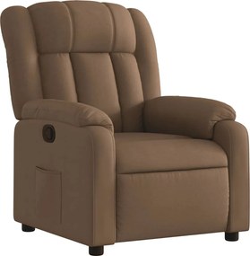 vidaXL Πολυθρόνα Ανακλινόμενη Καφέ Υφασμάτινη