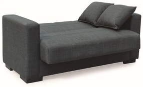 ROVER DARK GREY ΥΦΑΣΜΑ 2ΘΕΣΙΟΣ ΚΑΝΑΠΕΣ/ΚΡΕΒΑΤΙ ΜΕ ΑΠΟΘ.ΧΩΡΟ 150Χ80εκ.