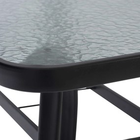 ΣΕΤ ΤΡΑΠΕΖΑΡΙΑΣ MORNER HM21195 ΤΡΑΠΕΖΙ ΜΕ 4 ΠΟΛΥΘΡΟΝΕΣ--ΓΚΡΙ