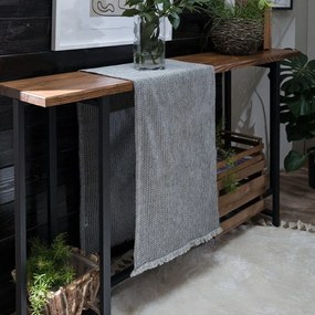 Τραβέρσα Melrose 11 Grey Teoran 45X180 Acrylic,Cotton,Polyester