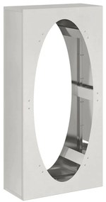 vidaXL Ραφιέρα Καυσόξυλων 50x23x100 εκ. από Ανοξείδωτο ατσάλι