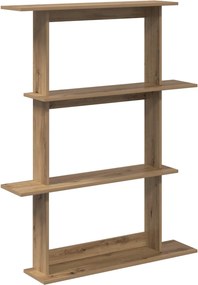 vidaXL Ράφι Τοίχου Artisan Δρυς 100 x 20 x 126 εκ. Επεξεργασμένο Ξύλο