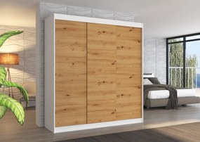 Ντουλάπα Stalion 200 συρόμενη-Leuko-Artisan