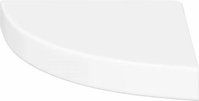 vidaXL Ράφι Γωνίας Πλωτή Γυαλιστερή Λευκή 25x25x3,8 εκ. από MDF