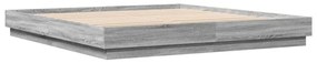 vidaXL Πλαίσιο Κρεβατιού Γκρι Sonoma 200x200 εκ. Επεξεργασμένο Ξύλο