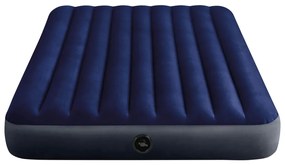 INTEX Στρώμα Φουσκωτό Dura-Beam Μπλε 152 x 203 x 25 εκ. με Τρόμπα