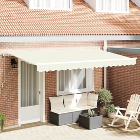 vidaXL Σκηνίτσα Αναδιπλούμενη Κρεμ 350 x 200 cm Πολυεστέρας, Αλουμίνιο