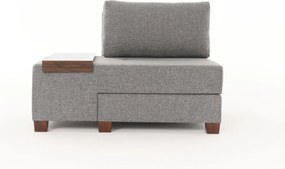 1-Seat Sofa-Bed Perenna Linen Left - Grey Grey