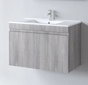 Martin Omega 90 Grey Oak - Βάση Επίπλου Με Νιπτήρα (90x45)