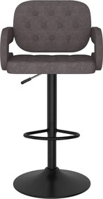 vidaXL Σκαμπό Μπαρ 2 τεμ. Χρώμα Taupe Υφασμάτινα