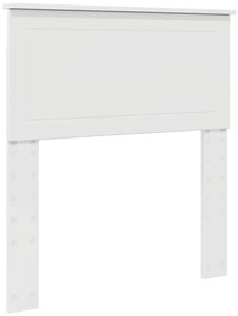 vidaXL Κεφαλάρι με κεφαλάρι Λαμπερό Λευκό 80 cm Επεξεργασμένο ξύλο