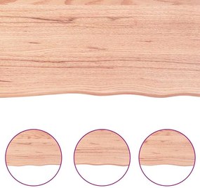 vidaXL Πάγκος Μπάνιου Αν. Καφέ 140x40x(2-4) εκ. Επεξεργ. Μασίφ Ξύλο