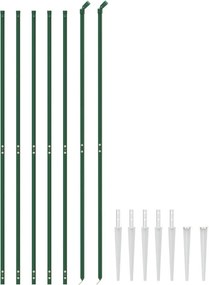 vidaXL Συρματόπλεγμα Περίφραξης Πράσινο 1,8 x 10 μ. με Καρφωτές Βάσεις