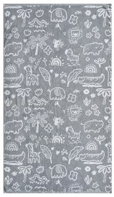 Πετσέτα Βρεφική Cungo Grey Kentia Σώματος 70x125cm 100% Βαμβάκι