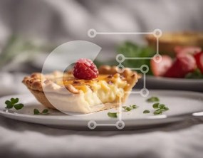 Σετ των 2 Intra Συλλεκτικό Ξύλινο Παζλ Plywood 4mm - Νόστιμη πίτα με φρέσκα χόρτα και σμέουρα Σε Ξύλινο Κουτί - Διαστάσεις: 10x10 cm – 25 κομμάτια