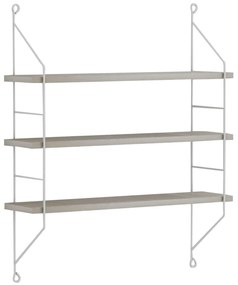 ΡΑΦΙΕΡΑ ΤΟΙΧΟΥ ACHALA ΜΕΛΑΜΙΝΗΣ HM9185.14 SONOMA 60x15x68Y εκ.