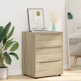 vidaXL Ντουλάπι αποθήκευσης Δρύς Sonoma 60 x 48 x 81 εκ
