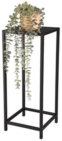 Βοηθητικό Τραπεζάκι Τετράγωνο Μ25xΠ25xY60cm Μέταλλο Μαύρο Mirrors &amp; More Vera 2090102