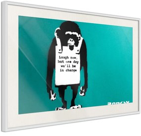 Αφίσα - Banksy: Laugh Now - 90x60 - Μαύρο - Χωρίς πασπαρτού