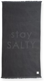 Πετσέτα Θαλάσσης Ζακάρ Stay Salty Grey 90x170 - Nef Nef
