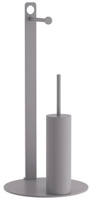 Πιγκάλ Με Χαρτοθήκη Ανοξείδωτο Matt Concrete Grey Pam &amp; Co Φ28x60εκ. 4-400-163