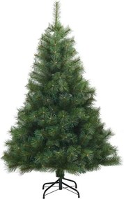 vidaXL Τεχνητό Χριστουγεννιάτικο Δέντρο Πράσινο 120 cm ΠΕ και PVC