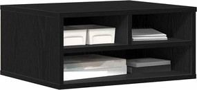 vidaXL Σταντ Εκτυπωτή Μαύρη Οξυά 49 x 40 x 22.5 εκ Επεξεργασμένο ξύλο