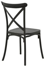 Καρέκλα Crossie pp σε ανθρακί απόχρωση 38x46.5x82εκ 38x46.5x82 εκ.