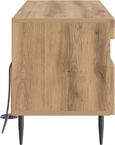 vidaXL Ντουλάπα LED Τηλεόρασης Artisan Δρυς Επεξεργασμένο Ξύλο